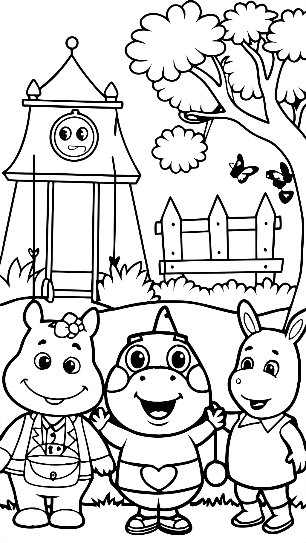 coloring pages backyardigans